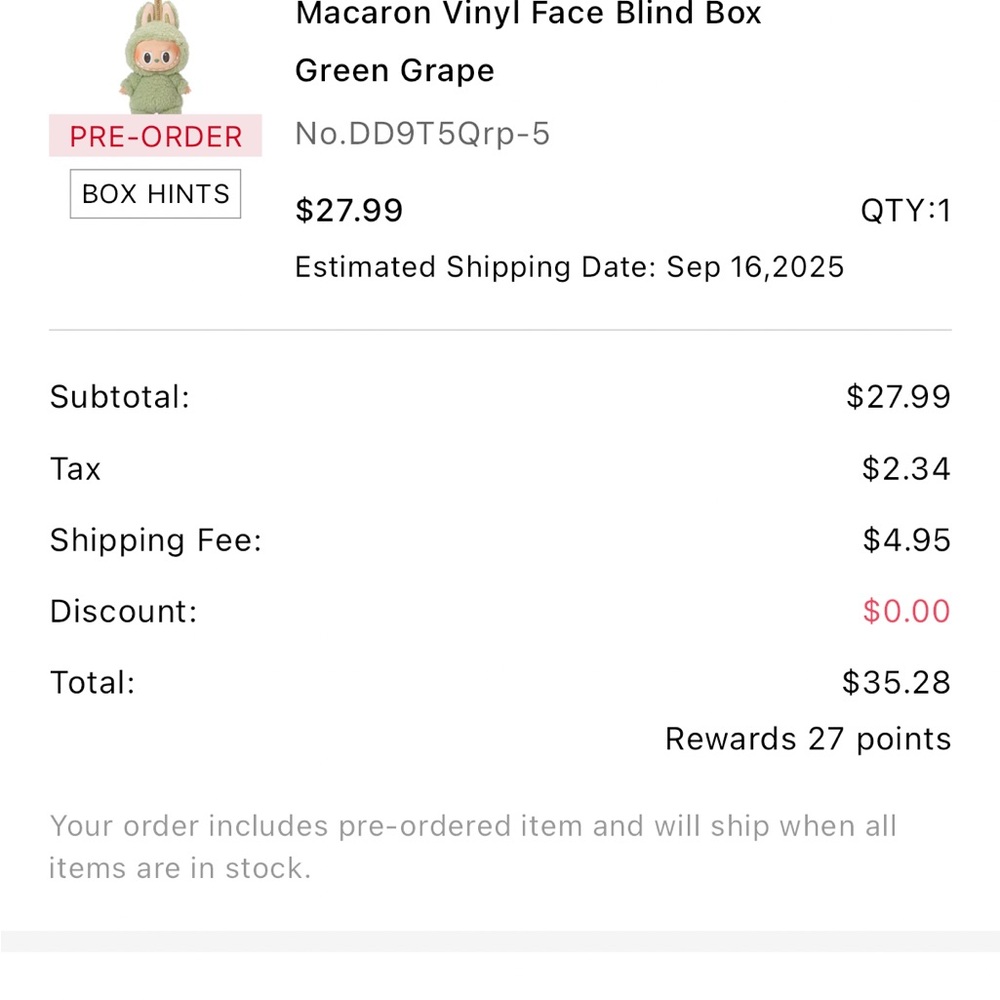 Pop Mart Exciting Macaron Vinyl Face Figure - Picture 5 of 5